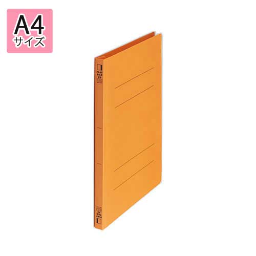 ビュートンジャパン フラットファイルPP A4判タテ型 表紙幅ワイド(PP表紙)(背幅18mm)（オレンジ）