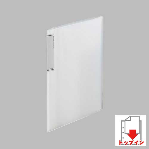 リヒトラブ TEFFA クリヤーブック（スリムタイプ） A4判タテ型(20ポケット)（乳白）