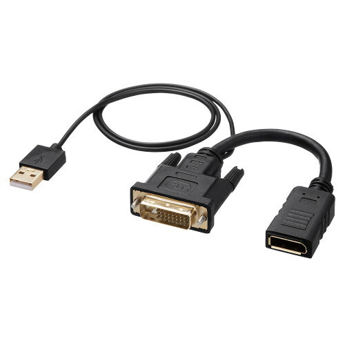 サンワサプライ 直送 DVI-DisplayPort変換アダプタ(4K/30Hz)