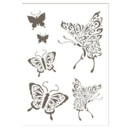 マービー シール式ステンシル 蝶