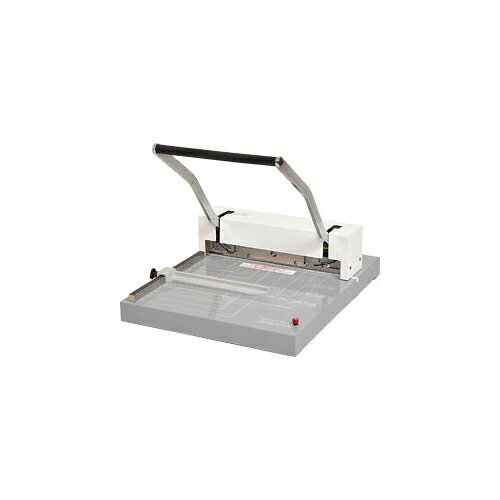 ※取寄せ品となる為メーカーに在庫があれば1週間程度でお届けいたします。メーカー欠品の場合はお待ちいただく場合もございます。※取寄せ品につき、お客様都合によるご注文後のキャンセルおよび返品はお受けできません。※裁断能力は上質コピー用紙（64g／m2）を裁断した場合の枚数です。●赤色LEDでカットラインが目測可能。●正しい位置できれいに裁断。●画用紙などの裁断も可能。学校などでの使用にもお勧め。●入数：1台●最大裁断幅：400mm●外寸：幅470×奥578×高168mm●重量：22kg●裁断枚数：コピー用紙約150枚●裁断厚：約15mm●電源：単3乾電池2本●赤色LEDカットライン光線表示●JANコード：4516024240057※商品コード：01104
