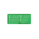 クラウン テンプレート 英字・数字定規 サイズ:横140×縦60×厚1mm