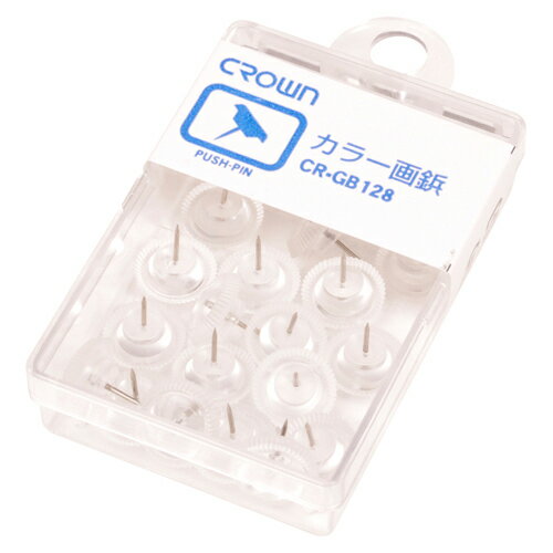 クラウン 画鋲 カラー画鋲（透明）