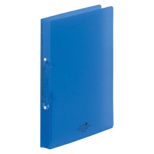 リヒトラブ AQUA DROPs リングファイル〈ツイストリング〉 A4判タテ型(背幅32mm)（青）