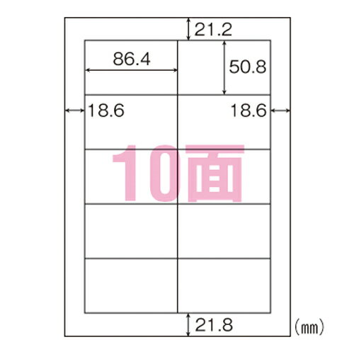 ヒサゴ エコノミー再生紙ラベル 100枚入 規格:A4判10面 ヒサゴ エコノミー再生紙ラベル 100枚入 規格:A4判10面