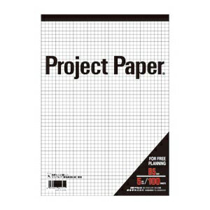 ●コピーに写りにくいブルー罫。あらゆるプランニングに最適です。●図形やグラフなどが書き込みやすい方眼罫。製図などにも最適。●入数：1冊●規格：B5判タテ型●罫種類：5mm方眼●中紙枚数：100枚●外寸：横182×縦257mm●材質：無塩素漂...