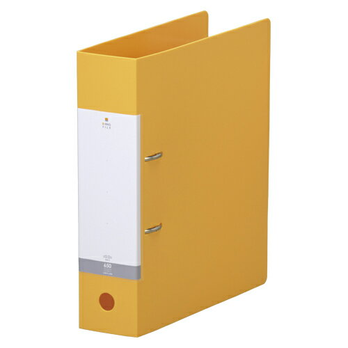 リヒトラブ　リクエスト・D型リングファイル　A4判タテ型(背幅74mm)（黄）