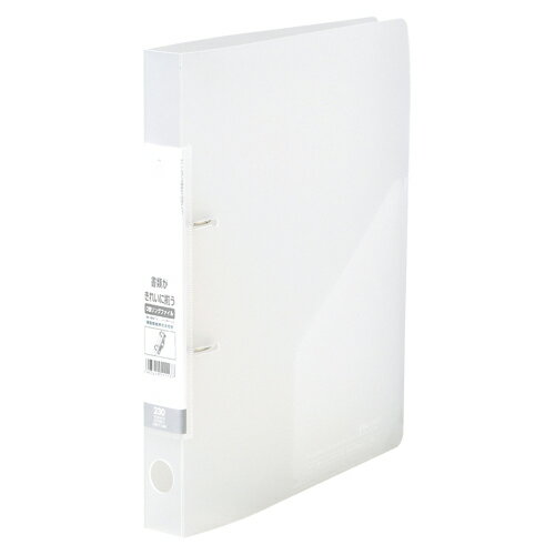 リヒトラブ　リクエスト D型リングファイル　A4判タテ型 背幅34mm（クリヤー）