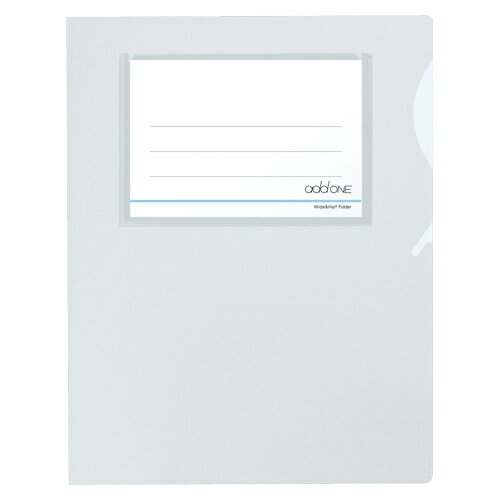 セキセイ アドワン ワイド&ハーフ フォルダー 一件楽着 タイトルポケット付 A4判タテ型(クリア)