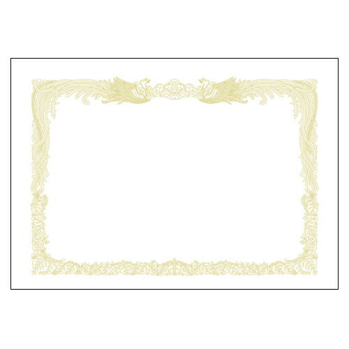 ササガワ　厚口OA対応賞状用紙 縦書用 10枚パック タカ印　A3判（白）