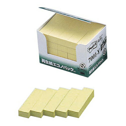 スリーエム　ポスト・イット（R） 製品 エコノパック（TM） 3M ポストイット ふせん 付箋 横15×縦50mm　見出し（イエロー）