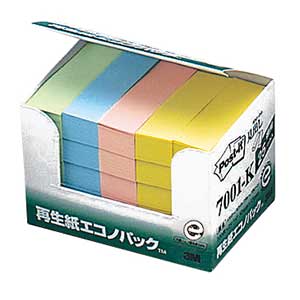 ●こちらの商品は「ポストイット　見出し」タイプです。●定番品は、まとめ買いがお得です。●古紙パルプ配合率100％の再生紙を使用しています。●入数：25個●エコノパック●サイズ：横15×縦50mm●1個枚数：100枚●材質：古紙パルプ配合率100％の再生紙使用●JANコード：4519001104632※商品コード：31433