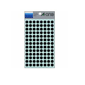 樂天商城 - エーワン　カラーラベル　丸型9mm径（黒）