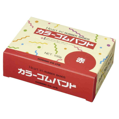 ホリアキ ハートインゴムバンド 内径:38mm（赤）