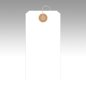 ササガワ　荷札　布札白　防水加工仕上