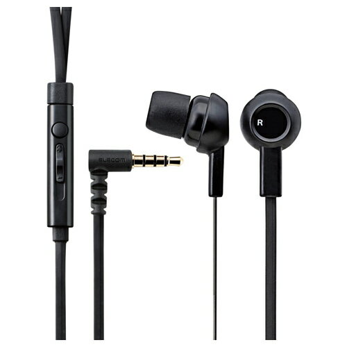 エレコム スマートフォン用ヘッドホン マイク有 ステレオ カナル(ブラック) エレコム スマートフォン用ヘッドホン マイク有 ステレオ カナル(ブラック)