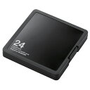 エレコム メモリカードケース インデックス台紙付き SD12枚・microSD12枚収納(ブラック)