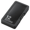 エレコム メモリカードケース インデックス台紙付き SD6枚・microSD6枚収納(ブラック)