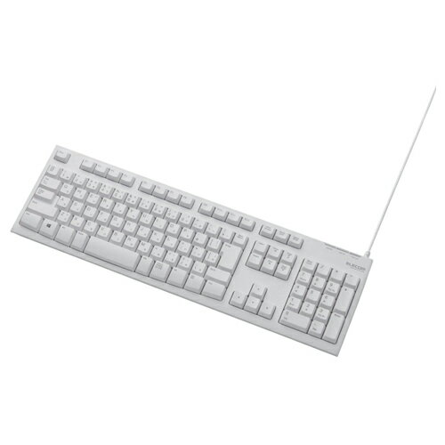 エレコム メンブレン式キーボード 108キー USB 1000万回高耐久 ホワイト Rohs準拠 法人向け 簡易パッケージ(ホワイト) エレコム メンブレン式キーボード 108キー USB 1000万回高耐久 ホワイト Rohs準拠 法人向け 簡易パッケージ(ホワイト)