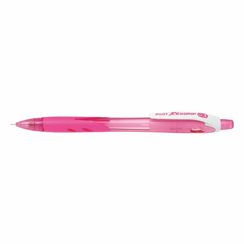 パイロット　シャープペン レックスグリップ 03　0.3mm・ノック式（クリアピンク）