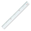 共栄プラスチック メタクリル両切直線定規 30cm