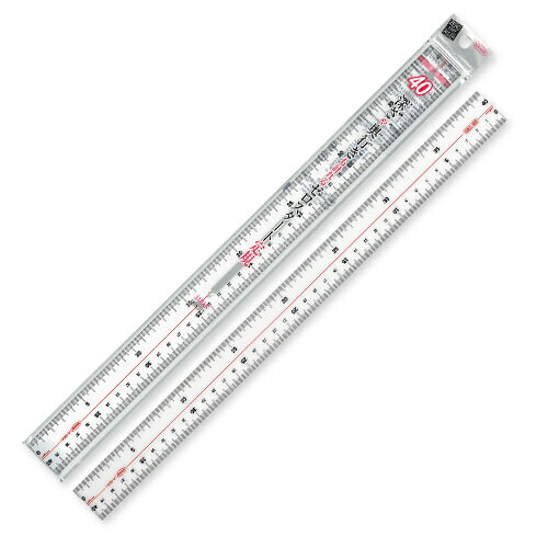 共栄プラスチック　メタクリル両切直線定規　40cm