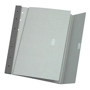 桜井　エコメディアファイル A4 5冊パック　グレー　A4 6穴、収納厚10mm