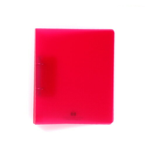 エトランジェ・ディ・コスタリカ　Dリングファイル　トランスペアレンシー　A4、2穴　とじ厚15mm（ピンク）