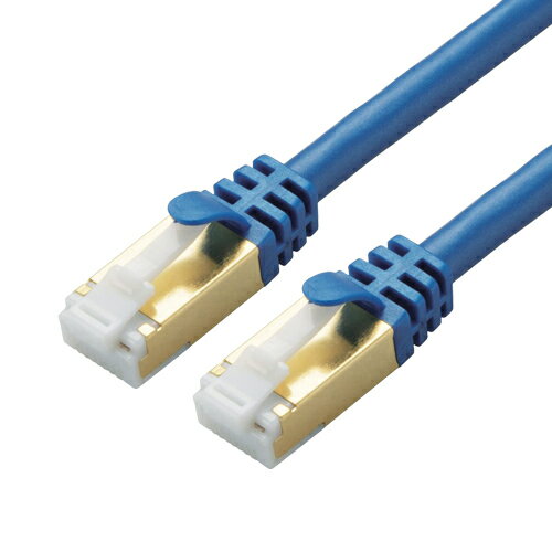 エレコム　LANケーブル　CAT7　爪折れ防止　5m　メタリックブルー（ブルーメタリック） 1