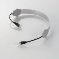 エレコム　CAT5E準拠LANケーブル　屋外対応版（シルバー）
