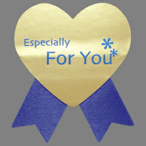 ササガワ ギフトシール 青ハートForYou