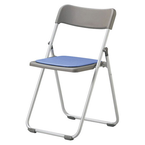 時間指定不可　アイコ　法人限定 折りたたみチェア ポリレザー張り 6脚セット　φ19mmアルミパイプ粉体..