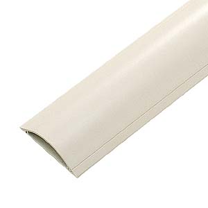 サンワサプライ　ケーブルカバー　サイズ:外寸/W90×D1000×H22mm内寸/W60×D1000×H18mm（アイボリー）