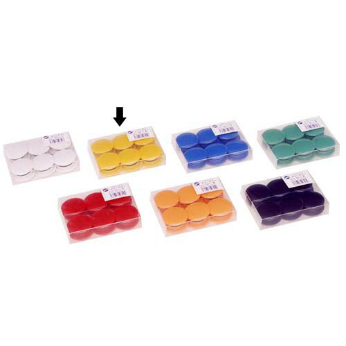 マグエックス　カラーボタン　径40mm（黄）