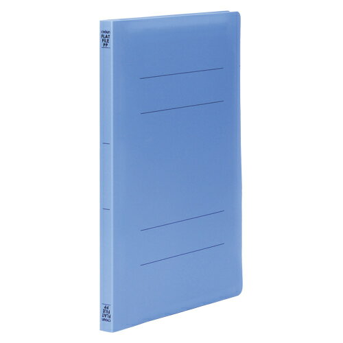 クラウン　PPフラットファイル　A4判タテ型(PP表紙)(背幅18mm) 10冊入（ロイヤルブルー）