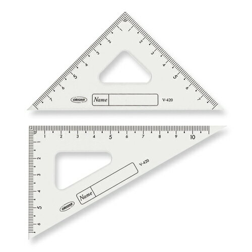 共栄プラスチック　GAKUNOアクリル三角定規　12cm型