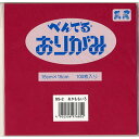 ぺんてる ぺんてるおりがみ あかももいろ 単色 15×15cm 赤桃色 red pink 100枚入