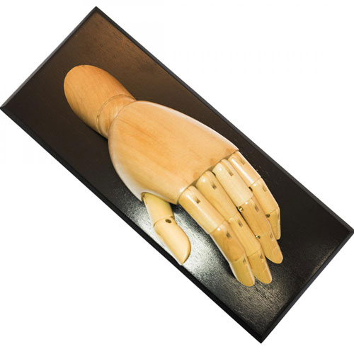 ホルベイン画材　マネキン　手のモデル・左(台座付)