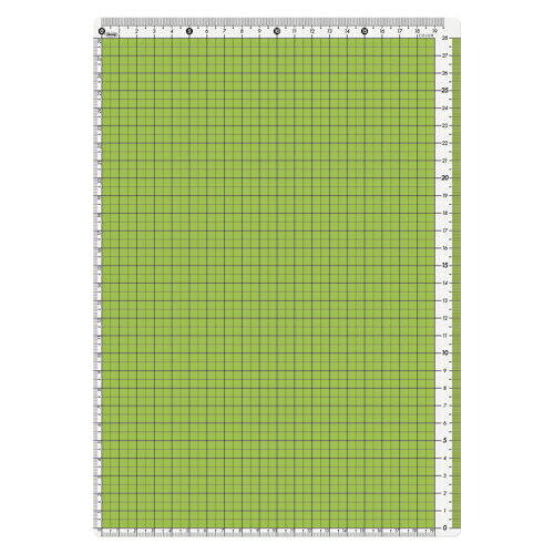 共栄プラスチック　カラー方眼下敷 下敷き したじき　A4判（グリーン）