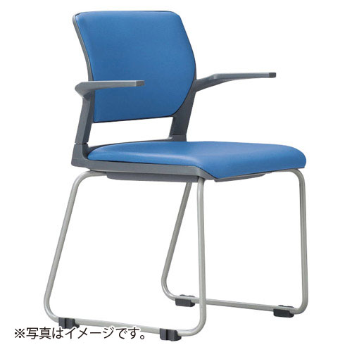 ※取寄せ品となる為メーカーに在庫があれば2週間程度でお届けいたします。メーカー欠品の場合はお待ちいただく場合もございます。※取寄せ品につき、お客様都合によるご注文後のキャンセルおよび返品はお受けできません。●本商品は「分納」商品となります。他の商品と同梱での発送は出来かねますので、ご了承ください。※背と座のカラーは、カラーサンプルをご確認下さい。●（ご注意）北海道、沖縄、離島はお届けできません。　●組み合わせでセミカスタマイズが可能なミーティング向けスタッキングチェア。●スタッキングが可能なので収納は小スペースでO．K。●オフィスでの使用に配慮したミーティングチェアです。●入数：4脚●スタッキング、肘付き●背・座/再生P.P.樹脂成形品、ウレタンフォーム●肘/P.P.樹脂成形品●脚/φ15.9mmスチールパイプ、粉体塗装仕上げ●外寸(mm)：W580×D530×H770×SH430●重量：5.7kg●配送時個数：1個口●JANコード：4514974366179※商品コード：061-01816