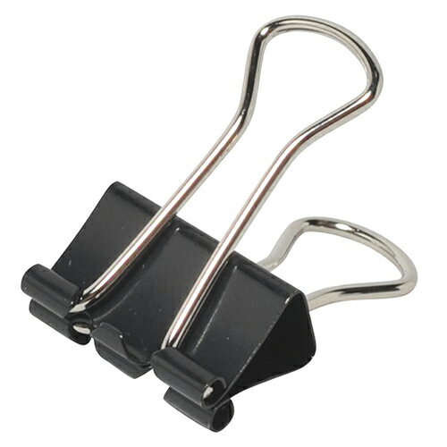 プラス　Wクリップ 徳用100個入り（ブラック）