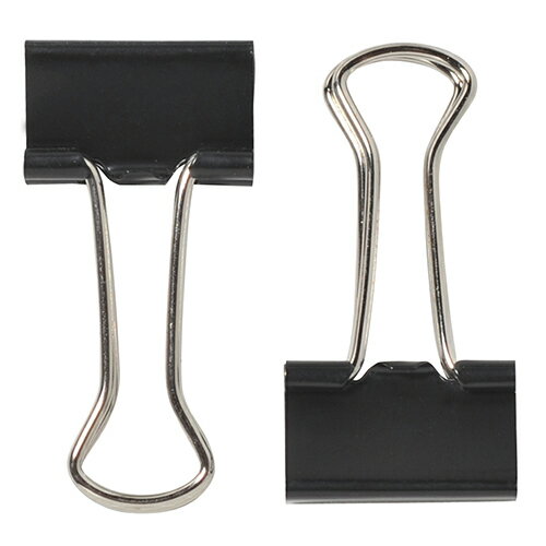 プラス　Wクリップ 徳用100個入り（ブラック）