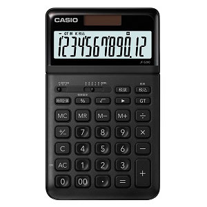 カシオ 電卓 ジャスト 12桁(ブラック)