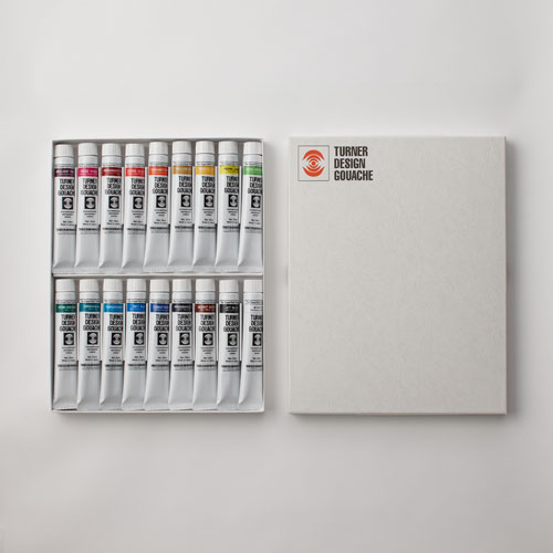 ターナー デザインガッシュ 18色セット 25mlチューブ入りX18本