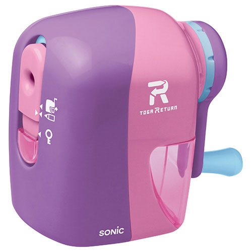 ソニック　トガリターン リビガク 手動鉛筆削り えんぴつけずり 小学生 入学 進級（バイオレット）