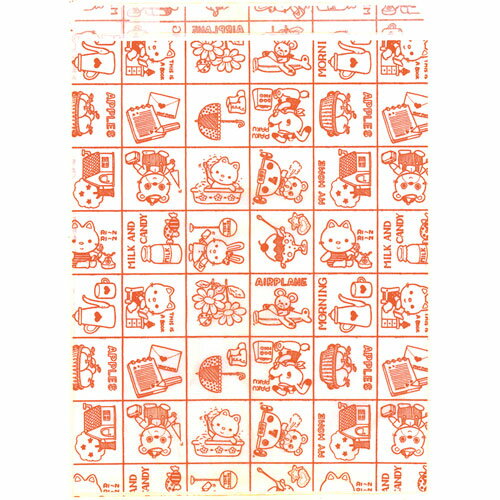 ササガワ ギフトバッグ 平袋 ファンシー あか 200枚入り 横180×縦230mm