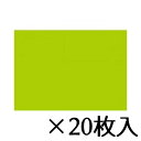 トーヨー 色工作用紙 黄緑 1セット(20枚入) 32.0X45.0cm/枚