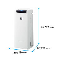 代引不可シャープ加湿空気清浄機高濃度プラズマクラスター25000KI−HS40−W(ホワイト)