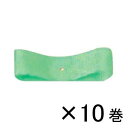 銀鳥産業 コハクリボン 24mm×28m 1セット(10巻入)(若草)