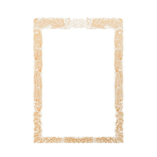 オキナ OA対応金箔賞状用紙 横書き SGA4Y